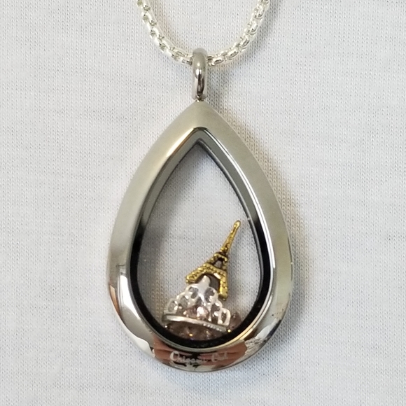 ✅#961 NIB Origami Owl Pendant Chain Eiffel Tower Cr - Picture 4 of 13